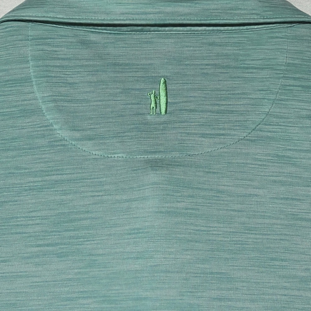 Johnnie-O Polo Shirt Men's XXL Green Featherweight Short Sleeve Stretch UPF 50 - Picture 8 of 10